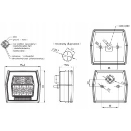 Fristom universal rear lamp ft 122 led