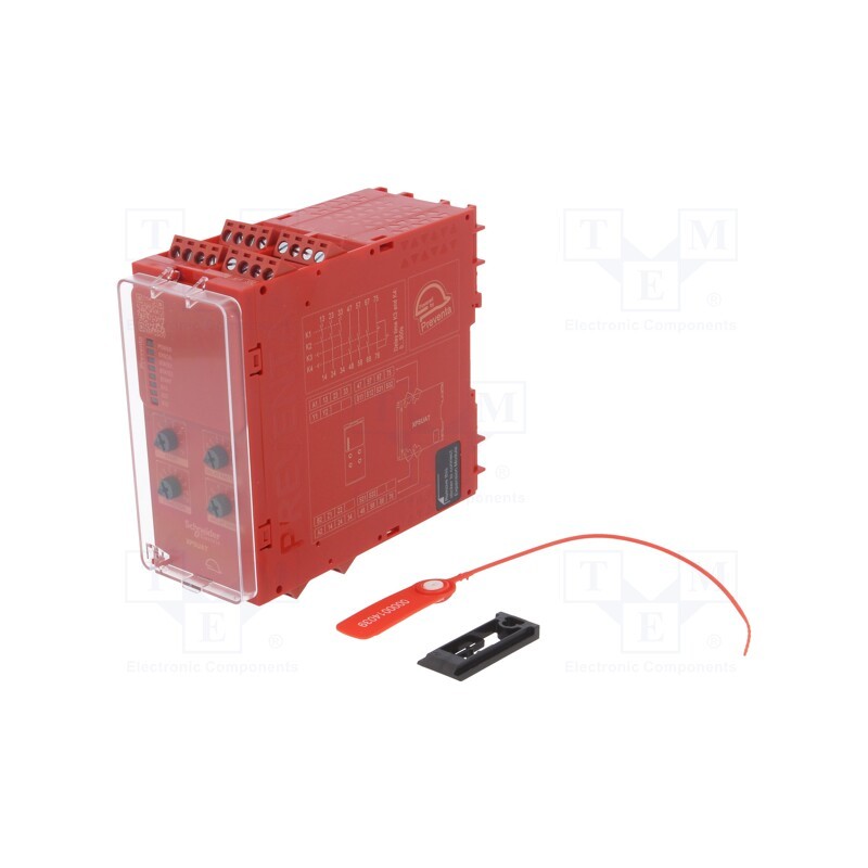 1 pcs x SCHNEIDER ELECTRIC - XPSUAT33A3AP - Module: safety relay, 48÷240VAC, 48÷240VDC, IN: 3, -25÷50°C, IP20