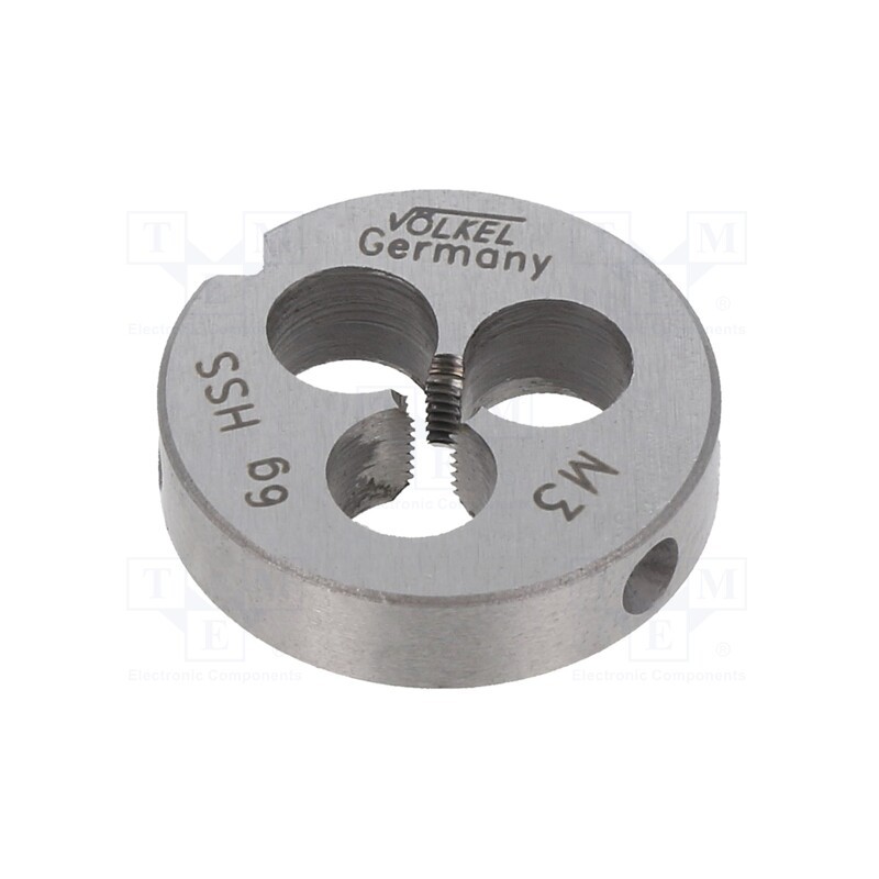 1 pcs x Vu00d6LKEL - 27426 - Threading die, high speed steel stal szybkotnąca HSS, M3, 0.5