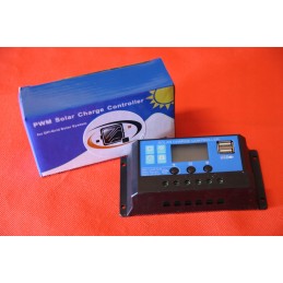 LCD solar charge controller usb safe 10a