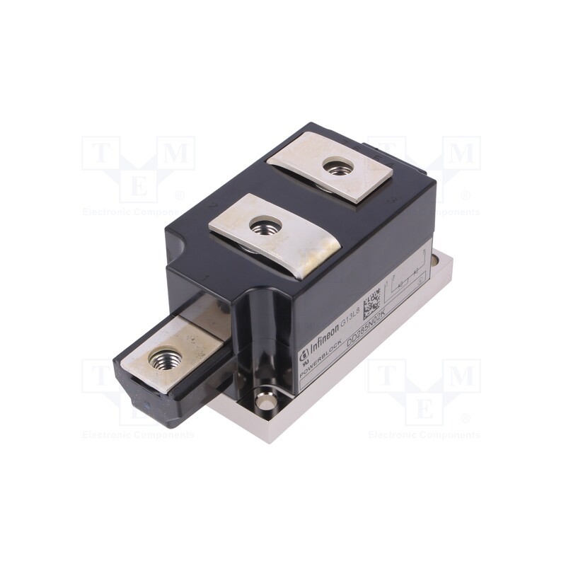 1 pcs x INFINEON TECHNOLOGIES - DD285N02KHPSA1 - Module: diode, double series, 200V, If: 285A, BG-PB50-1, Ifsm: 8.3kA
