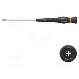 1 pcs x BERNSTEIN - 4-624 - Screwdriver, Phillips, precision, PH1, ESD, Blade length: 80mm