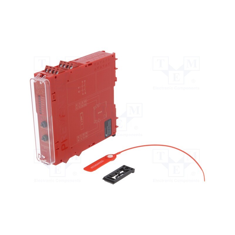1 pcs x SCHNEIDER ELECTRIC - XPSUS12AP - Module: safety relay, 24VAC, 24VDC, IN: 2, for DIN rail mounting