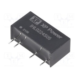 1 pcs x XP POWER - IHL0224S05 - Converter: DC/DC, 2W, Uin: 21.6÷26.4V, Uout: 5VDC, Iout: 400mA, SIP7