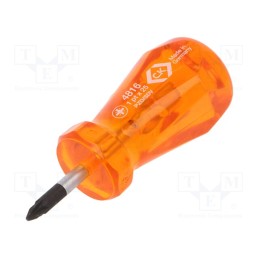 1 pcs x C.K - T4816 1 - Screwdriver, Pozidriv®, PZ1, HD Classic Stubby, Overall len: 85mm