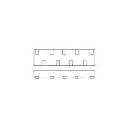 1 pcs : RCLAMP7538P.TNT - TVS Diodes / ESD Suppressors 8-Line 5V 0.6pF 0.42 Ohm 20kV SLP3810N9