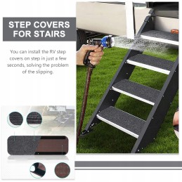 Carpet trailers for camping vehicles stair steps
