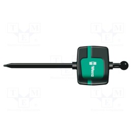 1 pcs x WERA - 5026354001 - Screwdriver, Torx®, TX10, Blade length: 40mm, Overall len: 69mm