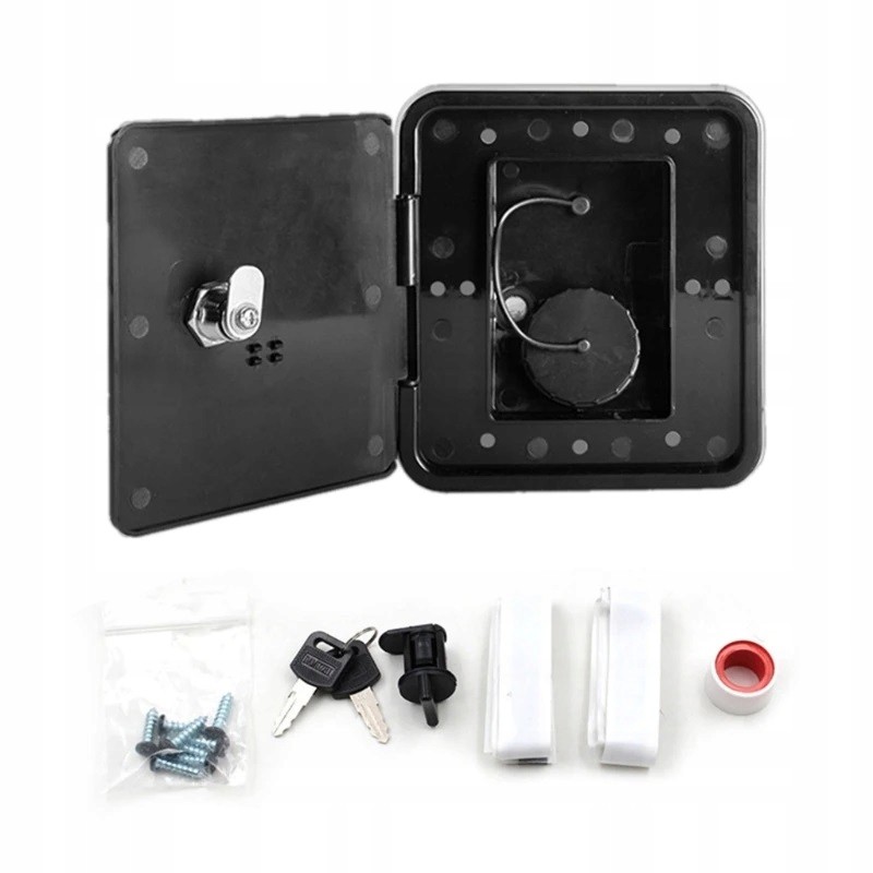 Lockable water filler for a motorhome yacht