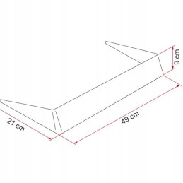 Spoiler deflector for roof window 40x40 cm Fiamma