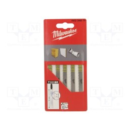 1 pcg x Milwaukee - 4932346079 - Hacksaw blade, wood,laminate,chipboard, 75mm, 5pcs.