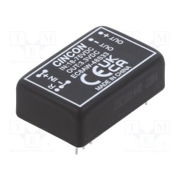 1 pcs x CINCON - EC6AW-48S33 - Converter: DC/DC, 8W, Uin: 18÷75V, Uout: 3.3VDC, Iout: 0÷2000mA, THT