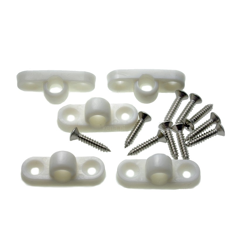 Vestibule handles, 5 pieces, horizontal plastic for tubes