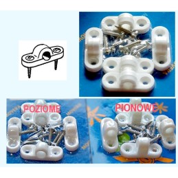 Vestibule handles, 5 pieces, horizontal plastic for tubes