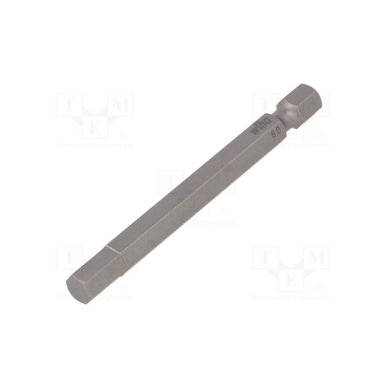 1 pcs x WIHA - 34559 - Screwdriver bit, hex key, HEX 6mm, Overall len: 70mm