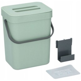 Waste bin with lid 3 l 16x13x20 5 cm