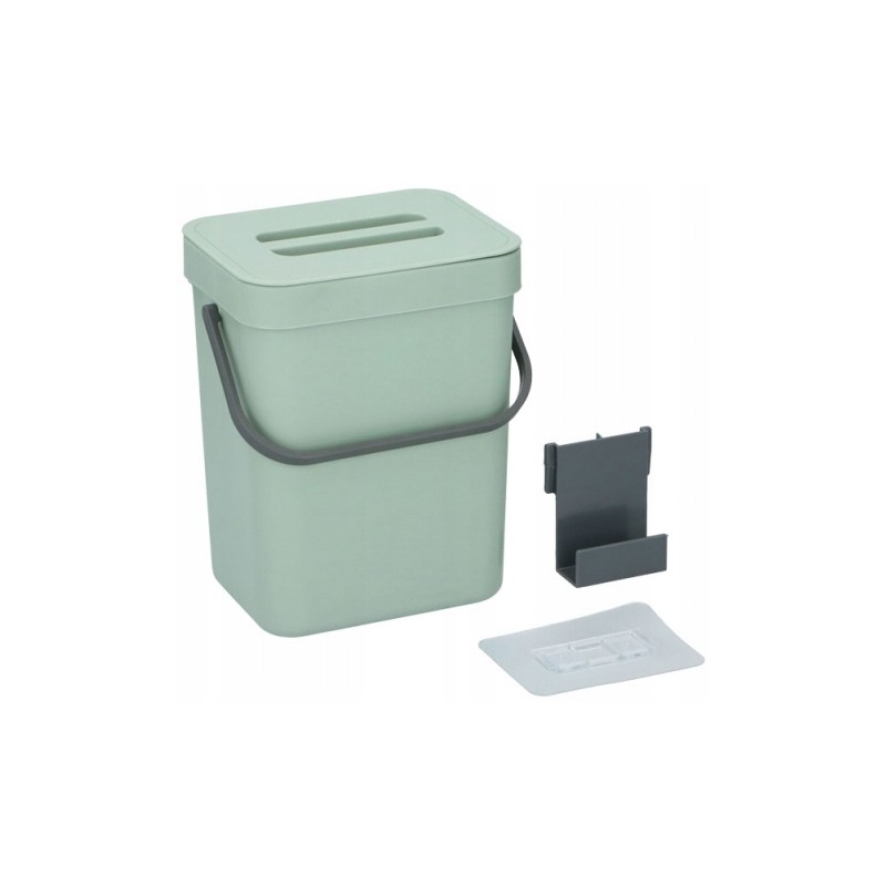 Waste bin with lid 3 l 16x13x20 5 cm