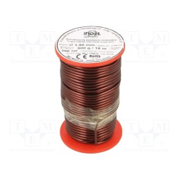 1 rol x INDEL - DNE1,90-500G - Coil wire, single coated enamelled, 1.9mm, 0.5kg, -65÷200°C