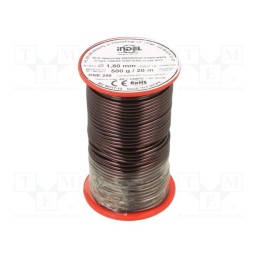 1 rol x INDEL - DNE1,80-500G - Coil wire, single coated enamelled, 1.8mm, 0.5kg, -65÷200°C