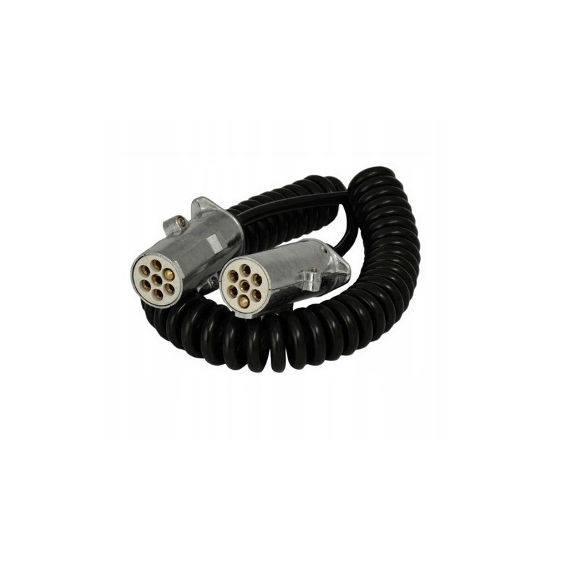 Spiral electric cable with 24v type S plugs