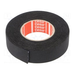 1 pcs x TESA - 51026-00028-00 - Tape: textile, W: 19mm, L: 15m, Thk: 260um, Automotive, rubber, black