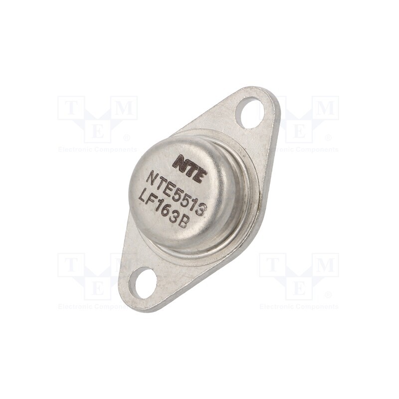 1 pcs x NTE Electronics - NTE5513 - Thyristor, 600V, Ifmax: 5A, 3.2A, Igt: 15mA, TO66, THT, Ifsm: 60A