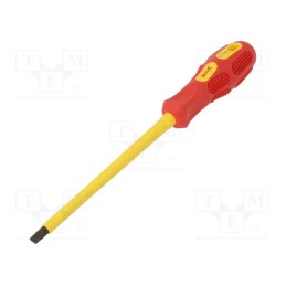 1 pcs x BM GROUP - BM1116 - Screwdriver, insulated, slot, SL 6,5, Blade length: 150mm