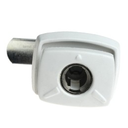 White hsc hatch lock for storage compartment doors