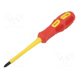 1 pcs x BM GROUP - BM1122 - Screwdriver, insulated, Phillips, PH2, Blade length: 100mm