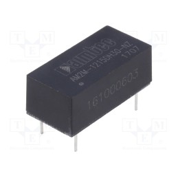 1 pcs x AIMTEC - AM2M-1215DH30-NZ - Converter: DC/DC, 2W, Uin: 10.8÷13.2V, Uout: 15VDC, Uout2: -15VDC