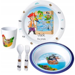 Brunner melamine dinner set for children, 5 pcs