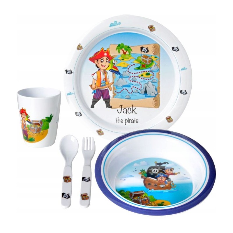 Brunner melamine dinner set for children, 5 pcs