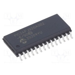 1 pcs x MICROCHIP TECHNOLOGY - PIC24FJ32GA002-E/SO - IC: PIC microcontroller, 32kB, 32MHz, SMD, SO28, PIC24, 8kBSRAM