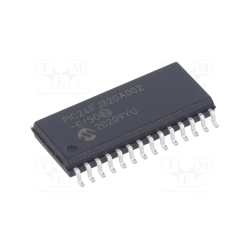 1 pcs x MICROCHIP TECHNOLOGY - PIC24FJ32GA002-E/SO - IC: PIC microcontroller, 32kB, 32MHz, SMD, SO28, PIC24, 8kBSRAM