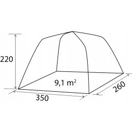 Entrance hall drive away Brunner Rambler tent for vans 180-220 cm