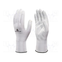 1 set x DELTA PLUS - VECUT32BC09 - Protective gloves, Size: 9, white, DELTAnocut®, VENICUT32BC