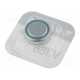 1 pcs x VARTA - 20386 - Battery: silver, 1.55V, coin,SR43, 116mAh, Ø11.6x4.2mm, 1pcs.