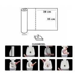 Insert for the cleanbowl tourist toilet