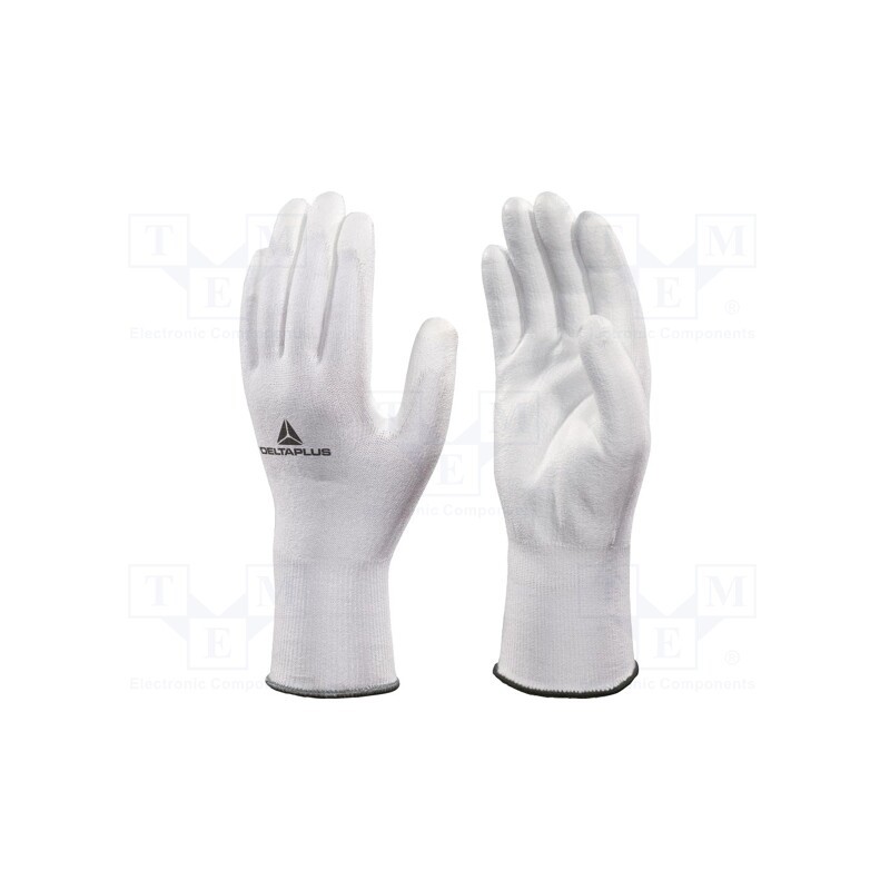1 set x DELTA PLUS - VECUT32BC10 - Protective gloves, Size: 10, white, DELTAnocut®, VENICUT32BC