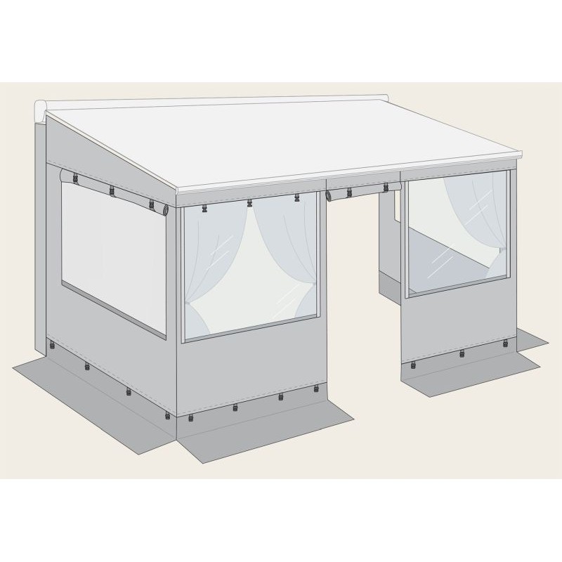 Awning development in a bus f45s f45l 375cm l fiamma