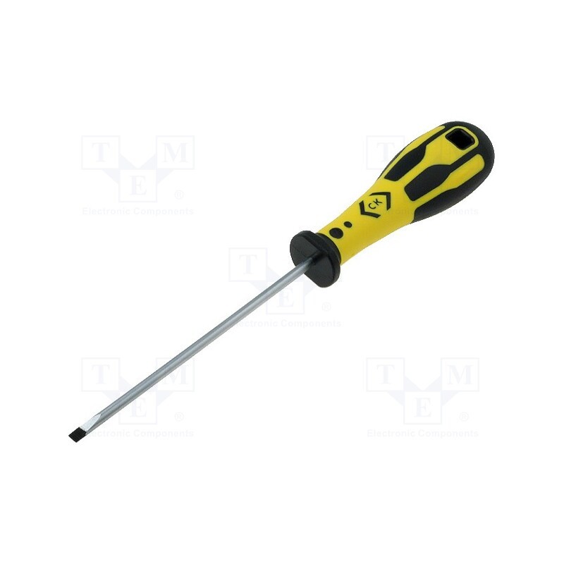 1 pcs x C.K - T49125-040 - Screwdriver, slot, SL 4, Blade length: 125mm, Overall len: 220mm