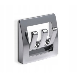 Chrome foldable hanger for the interior of the camper