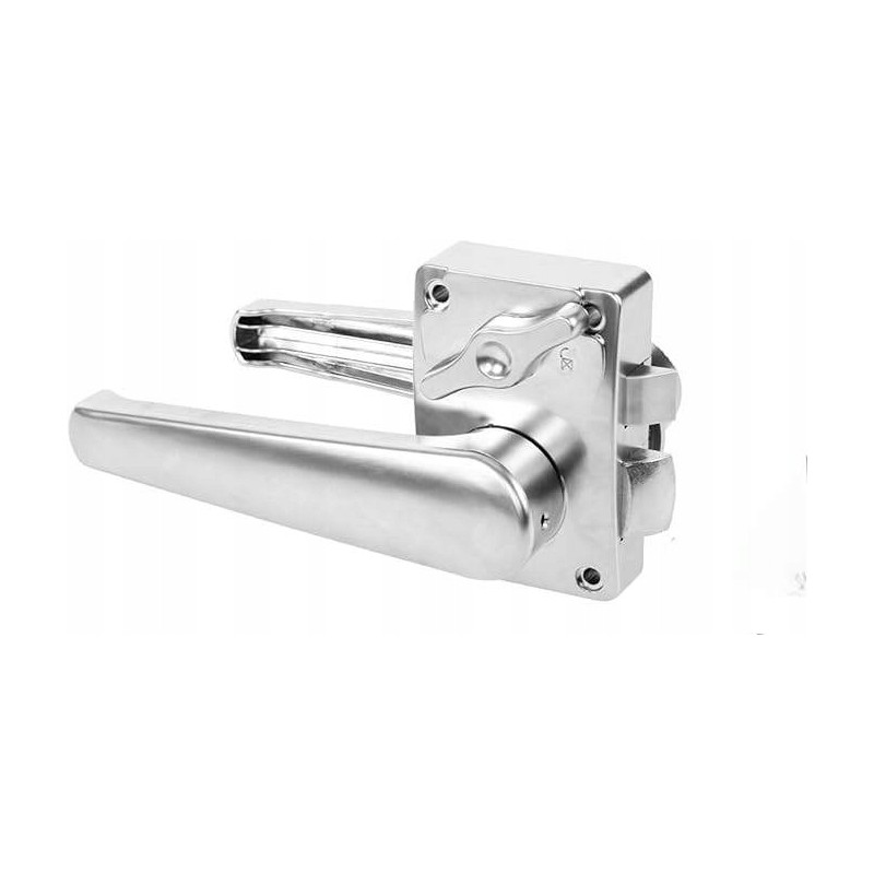 Lock with handle for toilet door, camper, caravan, plastic txrv