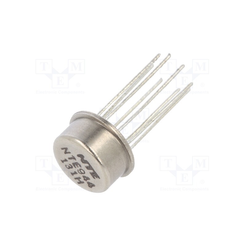 1 pcs x NTE Electronics - NTE944 - IC: operational amplifier, Ch: 1, TO5, ±18VDC
