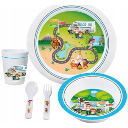 Brunner melamine dinner set for children, 5 pcs