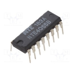 1 pcs x NTE Electronics - NTE4055B - IC: digital, BCD to 7-segment,decoder,driver, Ch: 1, IN: 4, CMOS