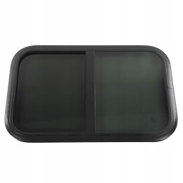 Sliding window rv l800 h450mm tempered glass resistant to hl