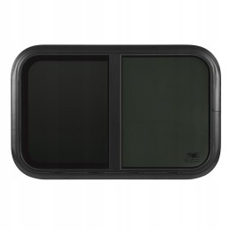 Sliding window rv l800 h450mm tempered glass resistant to hl