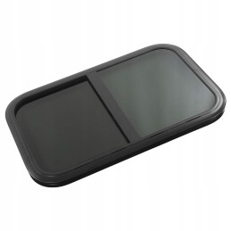 Sliding window rv l800 h450mm tempered glass resistant to hl