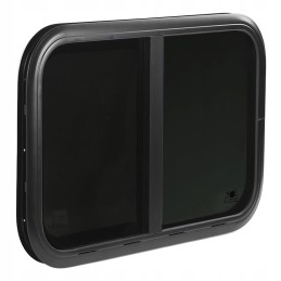 Sliding window rv l800 h450mm tempered glass resistant to hl